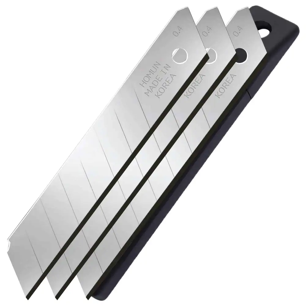 سه عدد تیغ استیل ضدزنگ هومان HM-T40 با حک Made In Korea