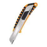 نمای جانبی کاتر هومان رنگ نارنجی نمایش دهنده تیغه 18 میلیمتری استیل فنری